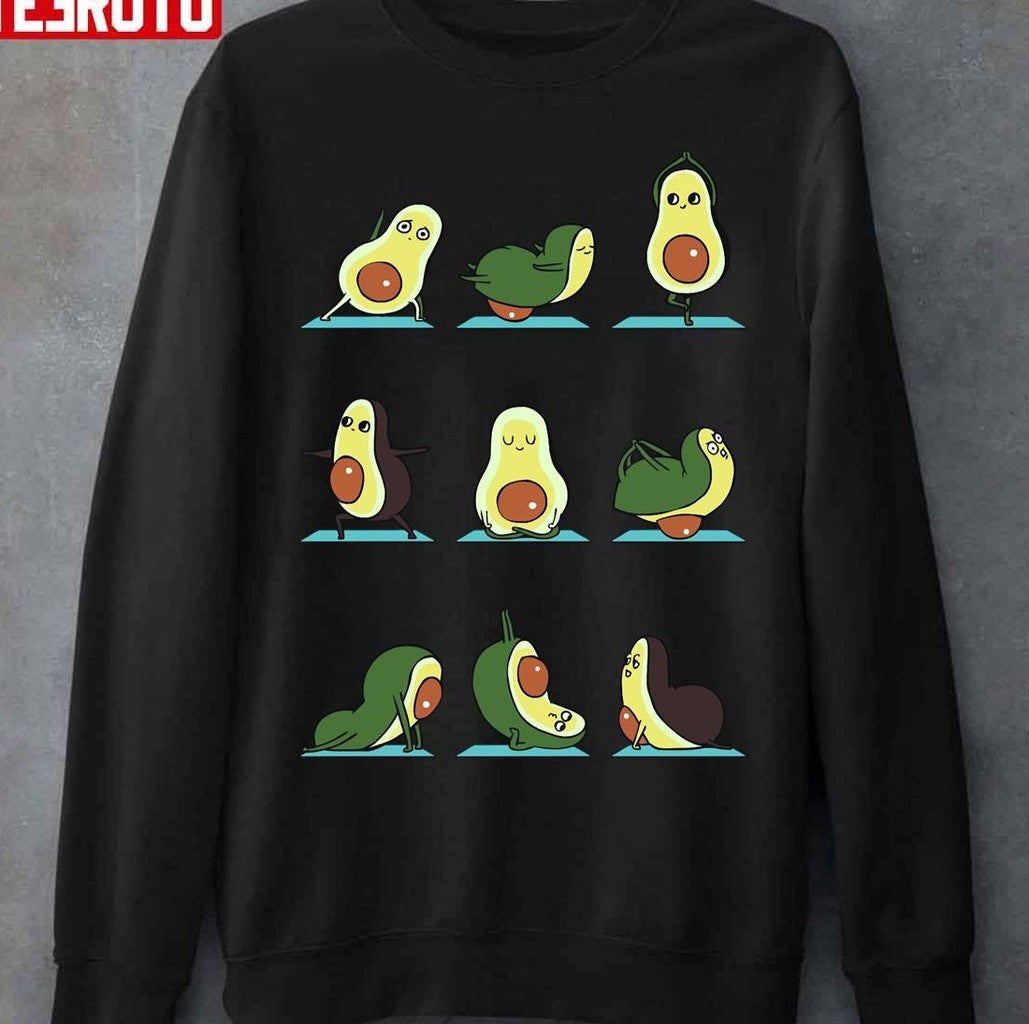 Avocado Yoga Funny Art Unisex T-Shirt