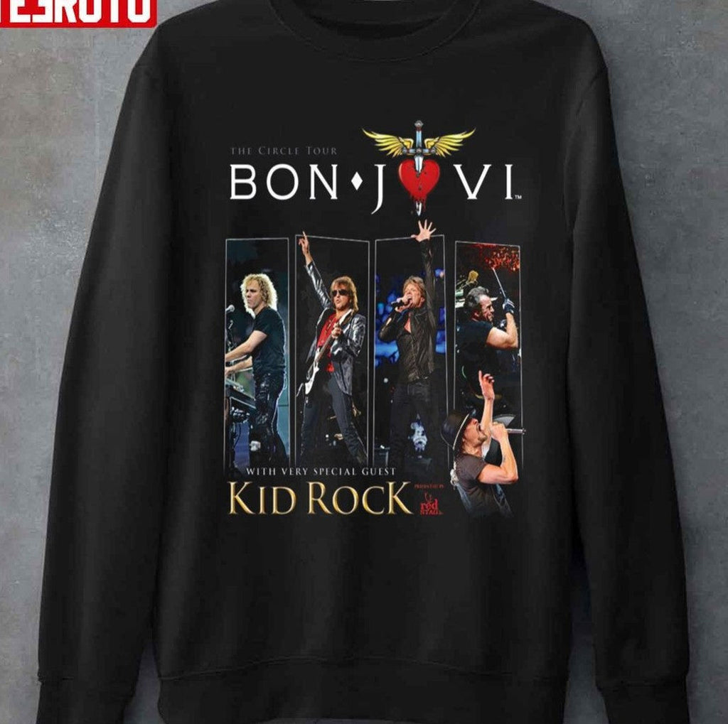 The Circle Tour Bon Jovi With Special Guest Kid Rock Unisex T-Shirt