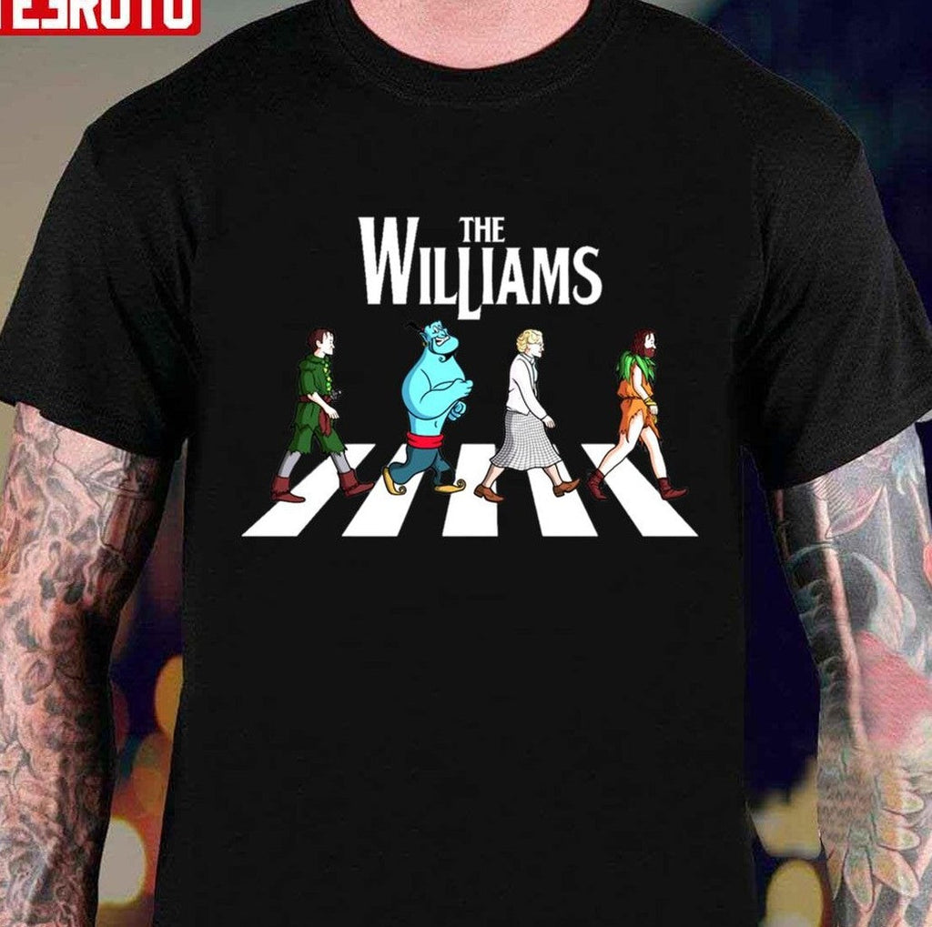 Robin Williams Genie Funny Walking The Williams Abbey Road Unisex T-shirt