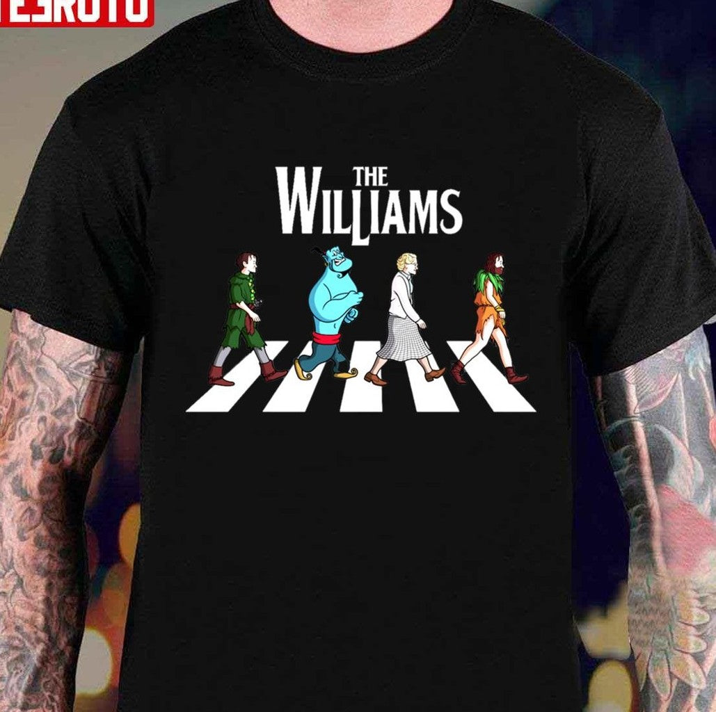 Robin Williams Genie Funny Walking The Williams Abbey Road Unisex T-shirt