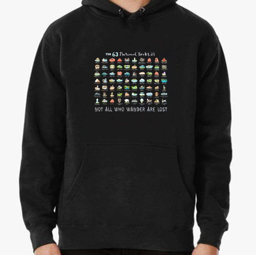 63 US National Parks USA Road Trip T-Shirt