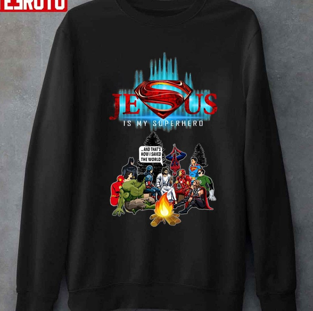 Superhero Jesus Is My Auperhero Unisex T-shirt