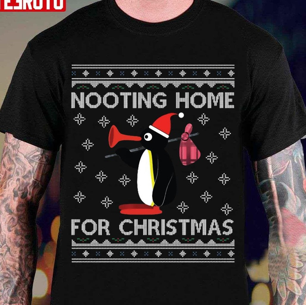 Pingu Nooting Home For Christmas Unisex T-Shirt