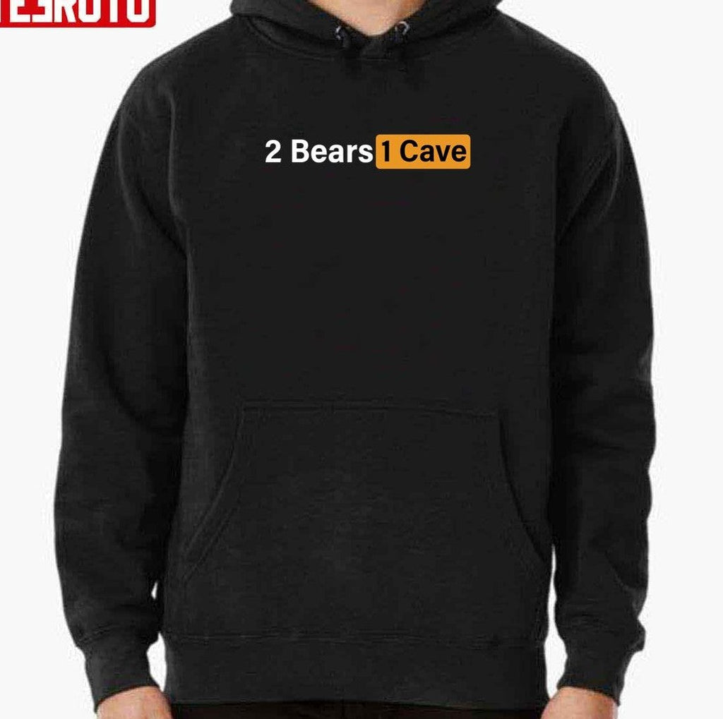 Pornhub Logo X 2 Bears 1 Cave Unisex T-shirt