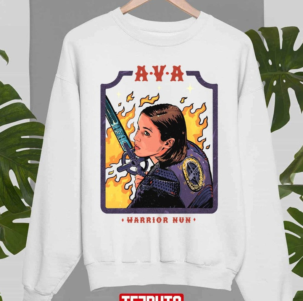 Ava Silva Warrior Nun Cartoon Art Unisex Sweatshirt
