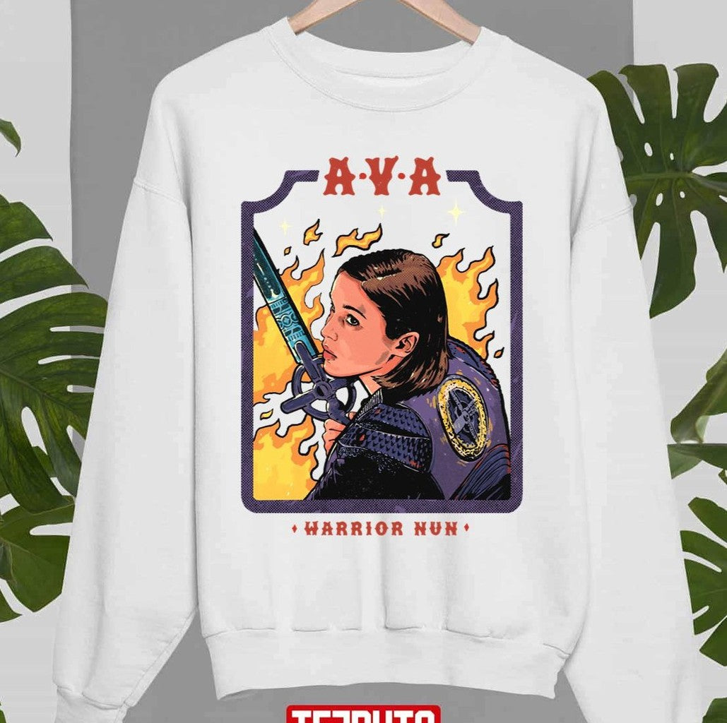Ava Silva Warrior Nun Cartoon Art Unisex Sweatshirt