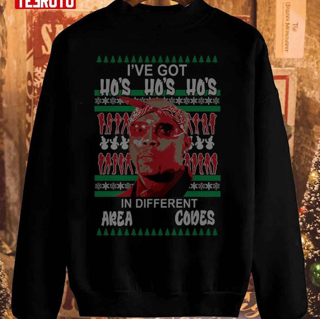 Silent Nate Dogg Xmas Ugly Christmas Jumper Design Unisex Sweatshirt