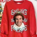 Smiling Is My Favorite Buddy The Elf Merry Christmas Unisex Sweatshirt