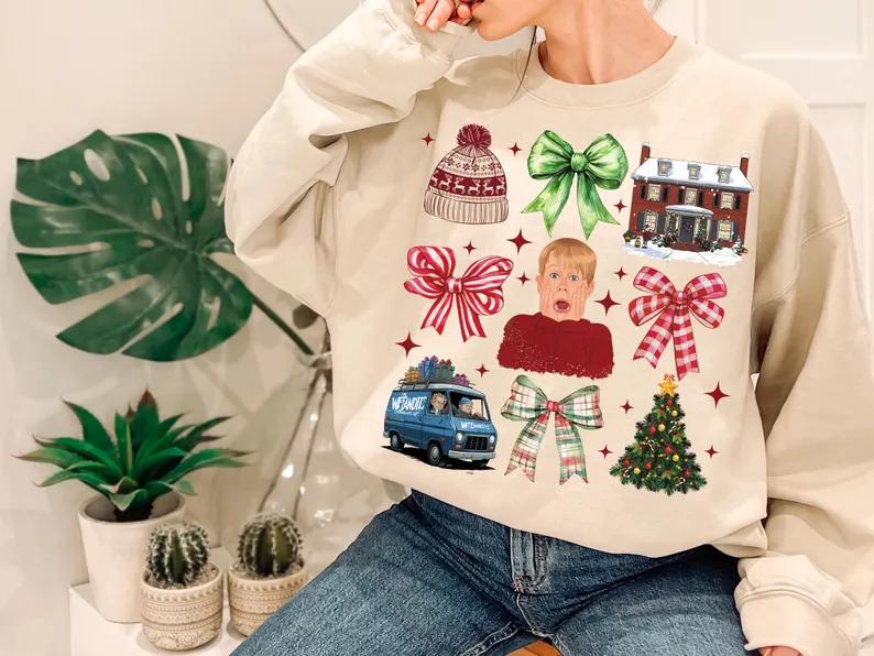 Christmas Comedy Movies Kid Alone Sweatshirt, The Boys of Winter Christmas Sweatshirt, 90â€™s Christmas Sweatshirt