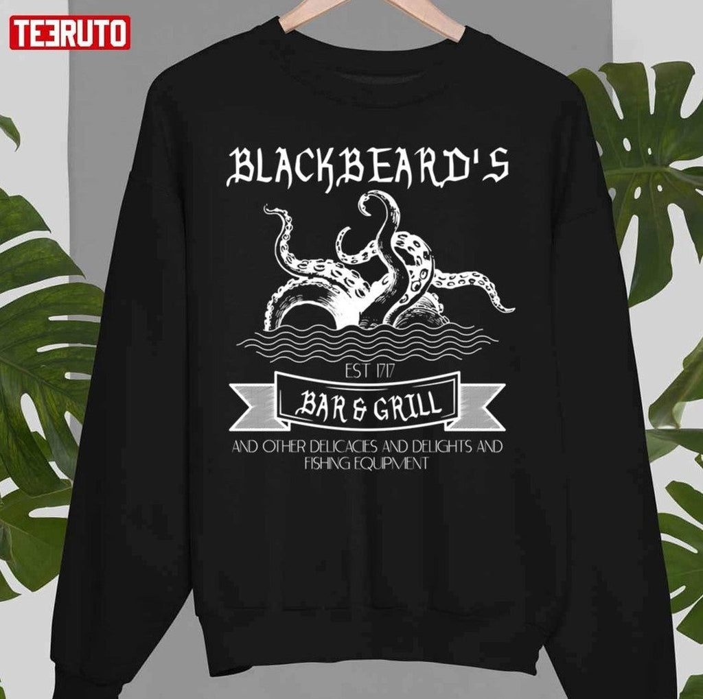 Octopus Blackbeard's Bar And Grill Unisex T-Shirt