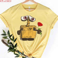 Sad Wall-E And A Red Rose Unisex T-Shirt