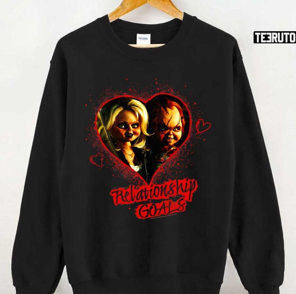 Relationship Goals Child's Play Chucky And Tiffany Unisex T-shirt