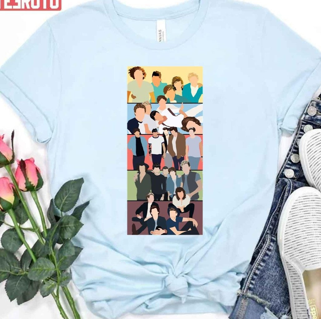 One Direction Album Covers Minimalist Unisex T-Shirt