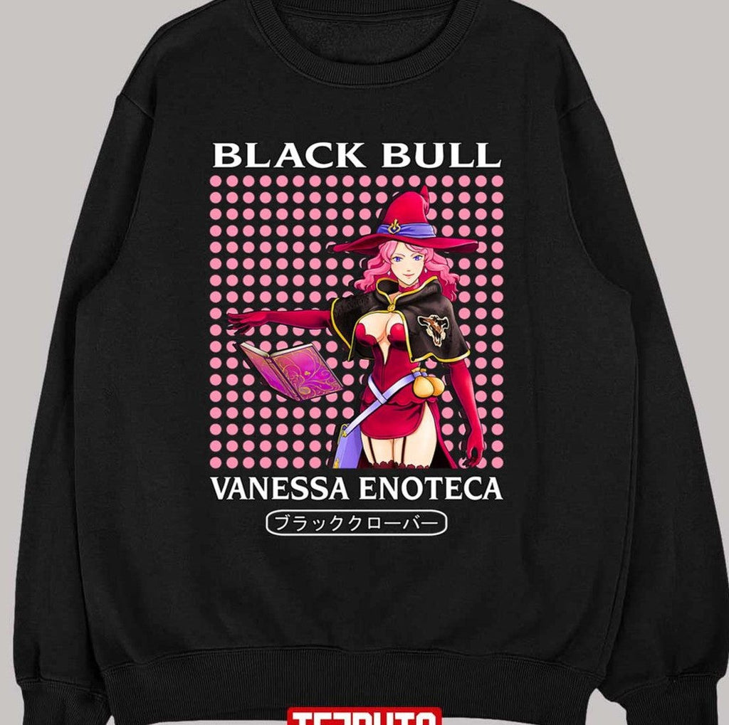 Black Bull Vanessa Enoteca Black Clover Japanese Anime Series Unisex T-Shirt
