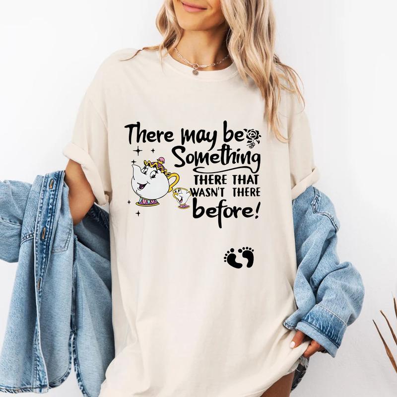 There May Be Something There That Wasn't There Before Sweatshirt, Pregnancy Announcement Shirt, Baby 2025 Maternity Shirt, Unisex Cotton Top