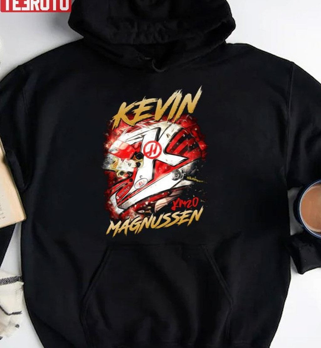 The Helmet Design Kevin Magnusen F1 Racing Unisex Sweatshirt