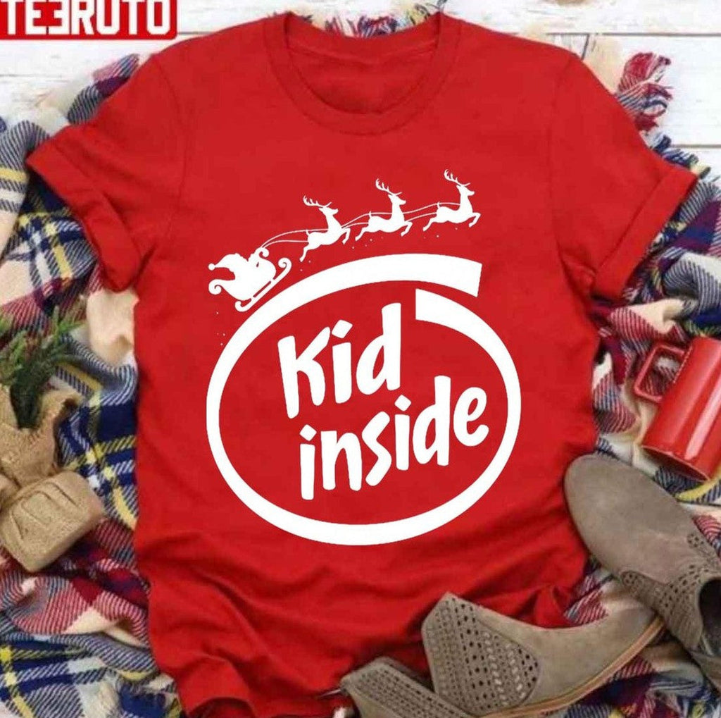 Santa Claus Christmas I Feel Like A Kid Unisex Sweatshirt