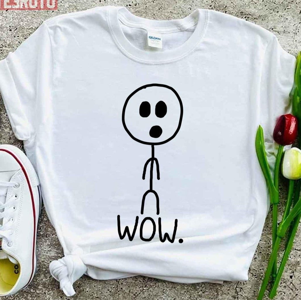 Shocked Funny Wow Stickman Unisex T-Shirt