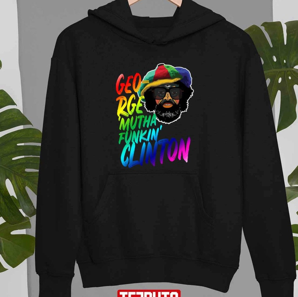 Rainbow Neon Text George Muthafunkin Clinton Unisex T-Shirt