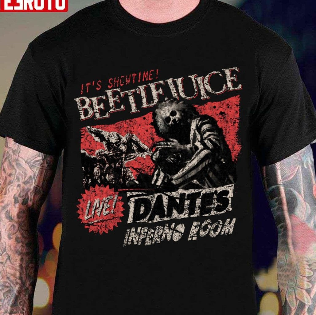 Beetlejuice 90s Distressed Christmas Unisex T-Shirt