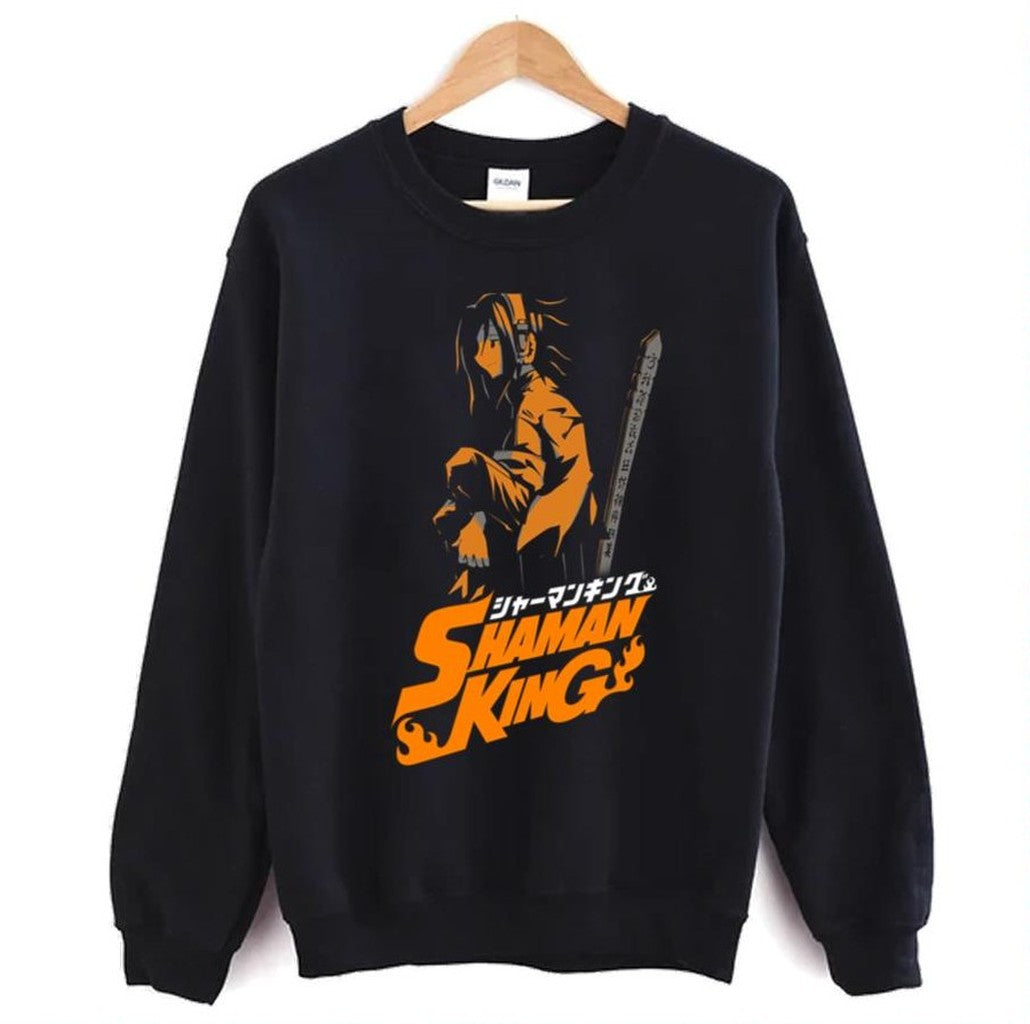 Shaman King Black And Orange Unisex Sweatshirt