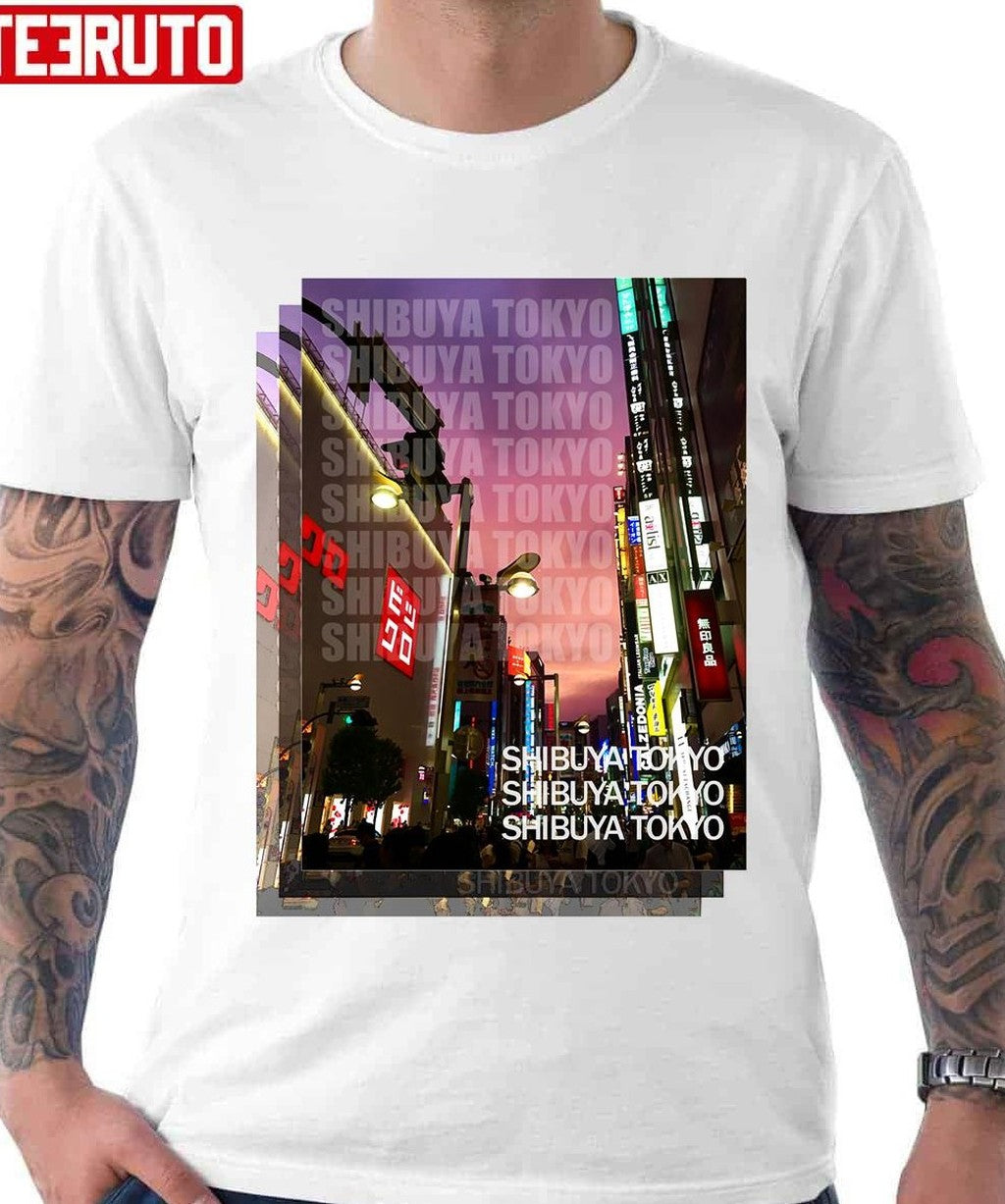 Shibuya Sunset Tokyo Unisex T-Shirt
