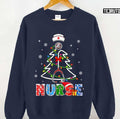 Awesome Nurse Christmas Tree Unisex Sweatshirt