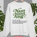 Namjooning Definition Design BTS RM Kim Namjoon Unisex Sweatshirt