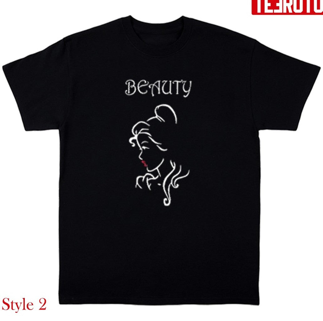 Beauty And The Beast Couple Matching Valentine's Day Unisex T-Shirt