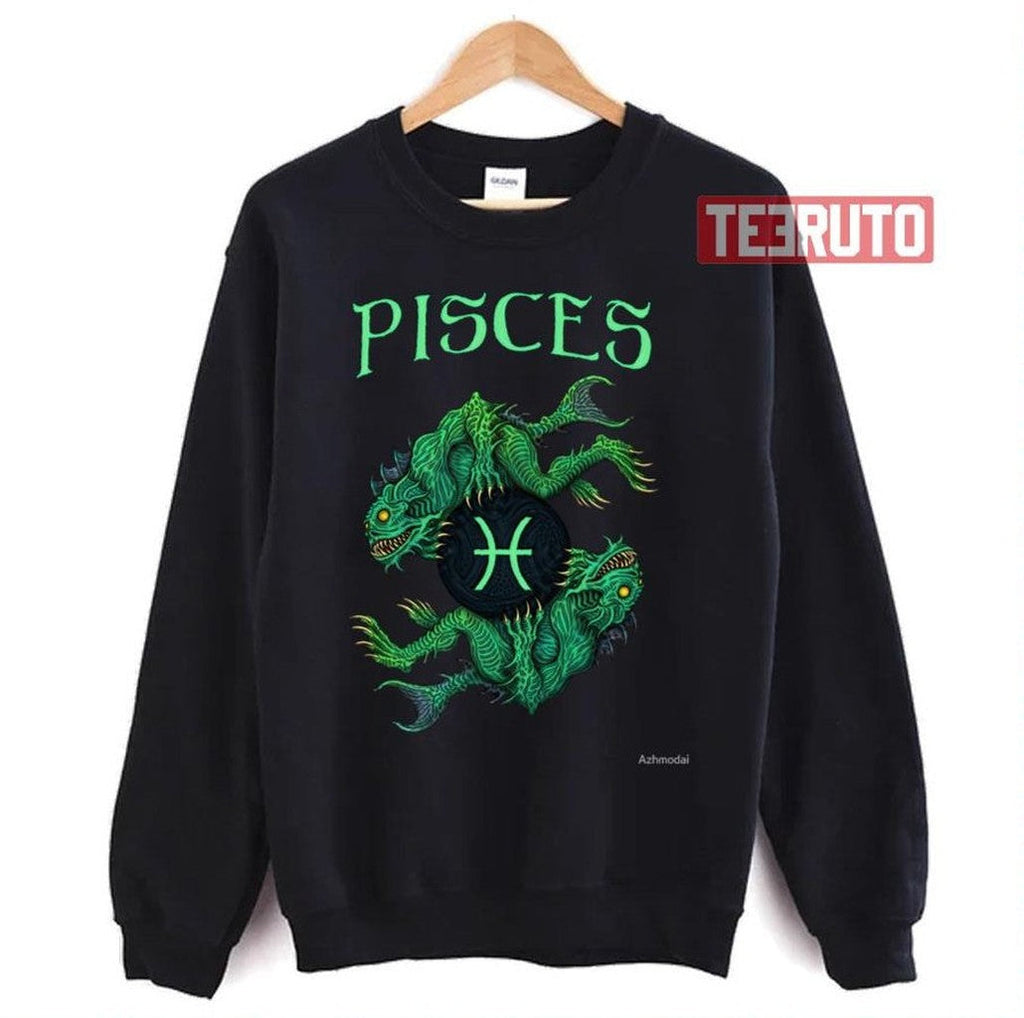 Pisces Azhmodai 2019 Zodiac Sign Unisex Sweatshirt