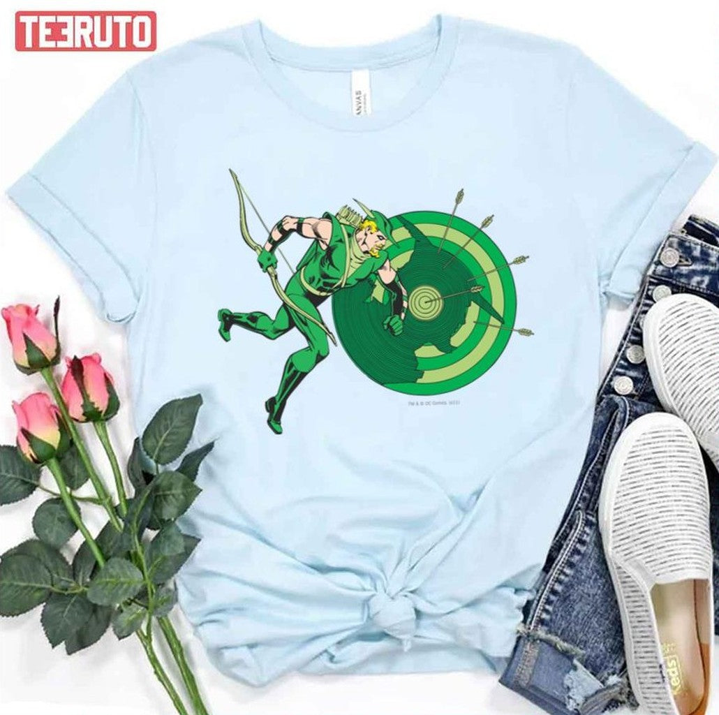 Animated Design Green Arrow With Target 2 Unisex T-Shirt