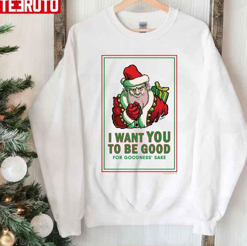 Saint Nick Wants You 2023 Christmas Unisex Sweatshirt