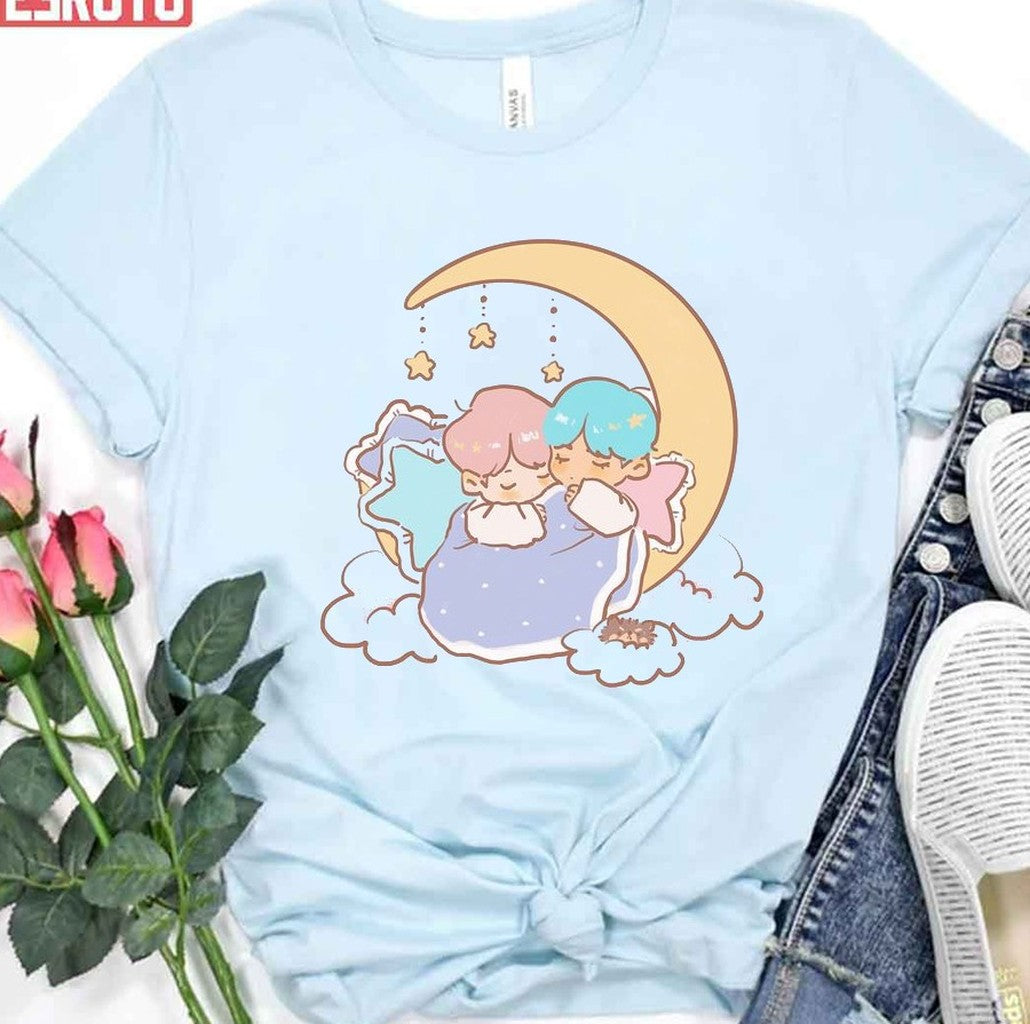 Sleeping On The Moon Littletwinstars Unisex T-Shirt