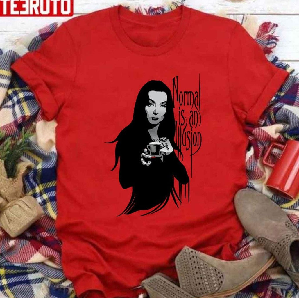 Normal Is An Illusion Charles Addans Art Of Wednesday General Unisex Sweatshirt