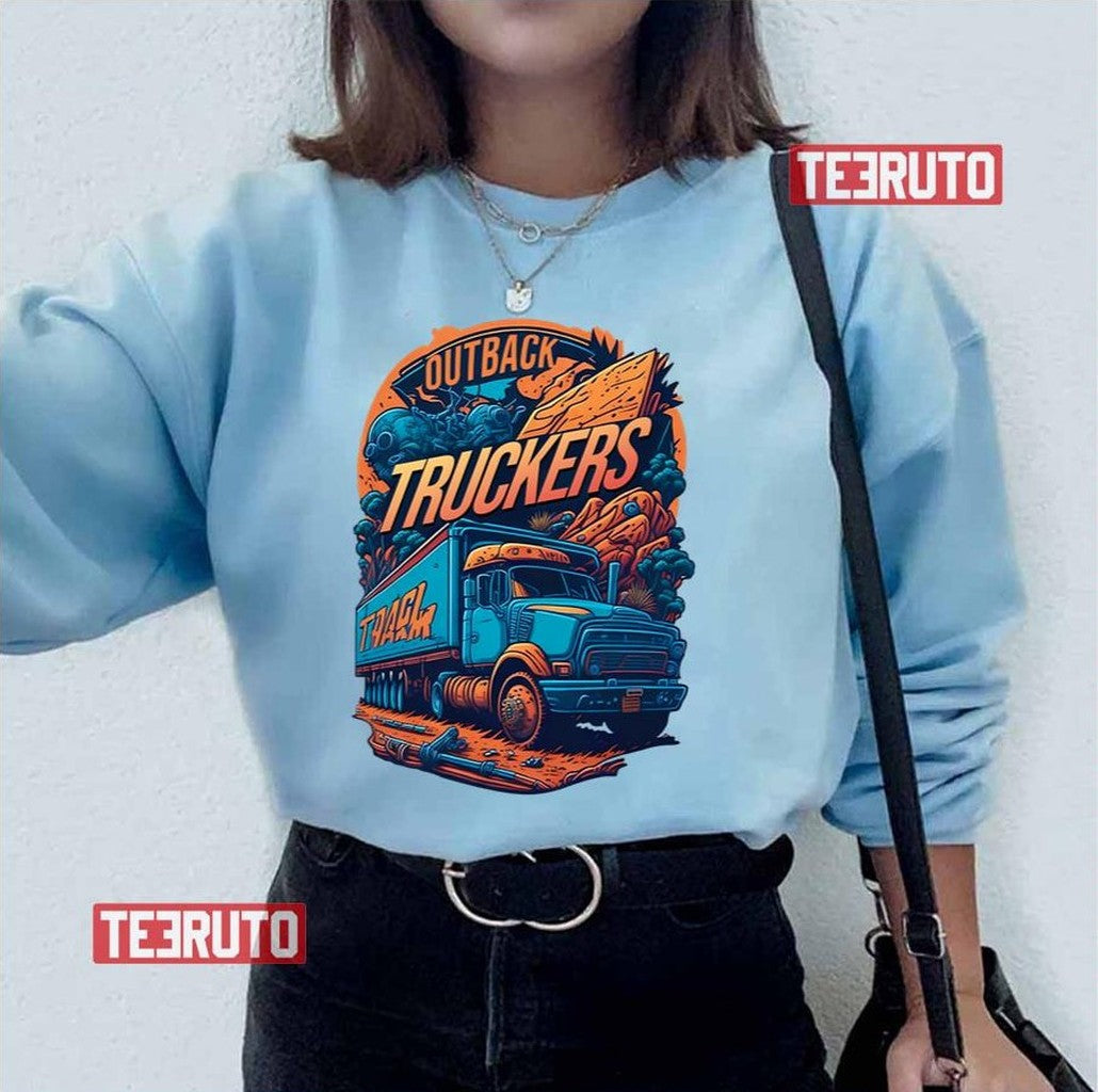 Outback Truckers Illustration Funny Truck Unisex T-Shirt