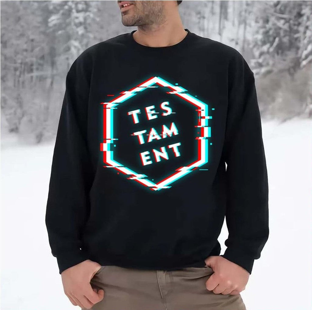 Testament Polygon Glitch Unisex Sweatshirt