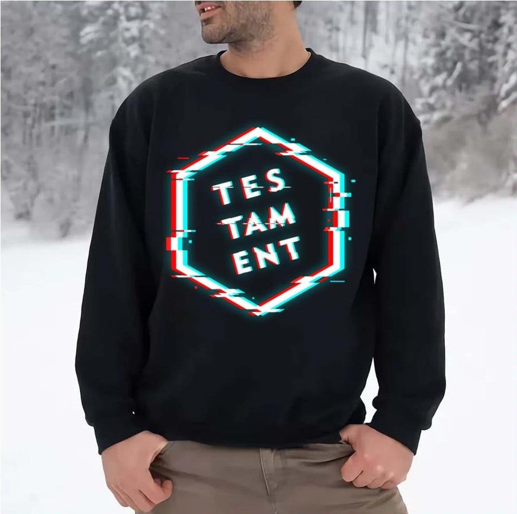 Testament Polygon Glitch Unisex Sweatshirt