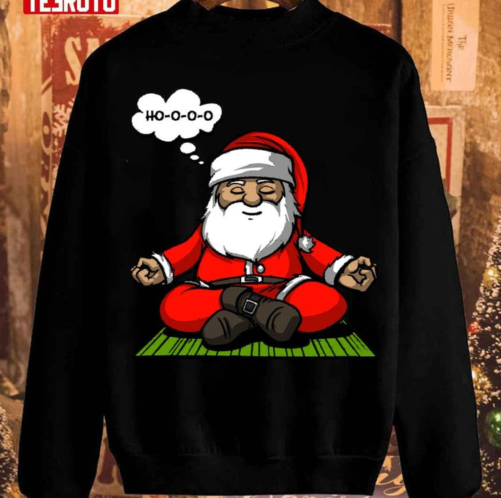 Santa Christmas Meditation Unisex Sweatshirt