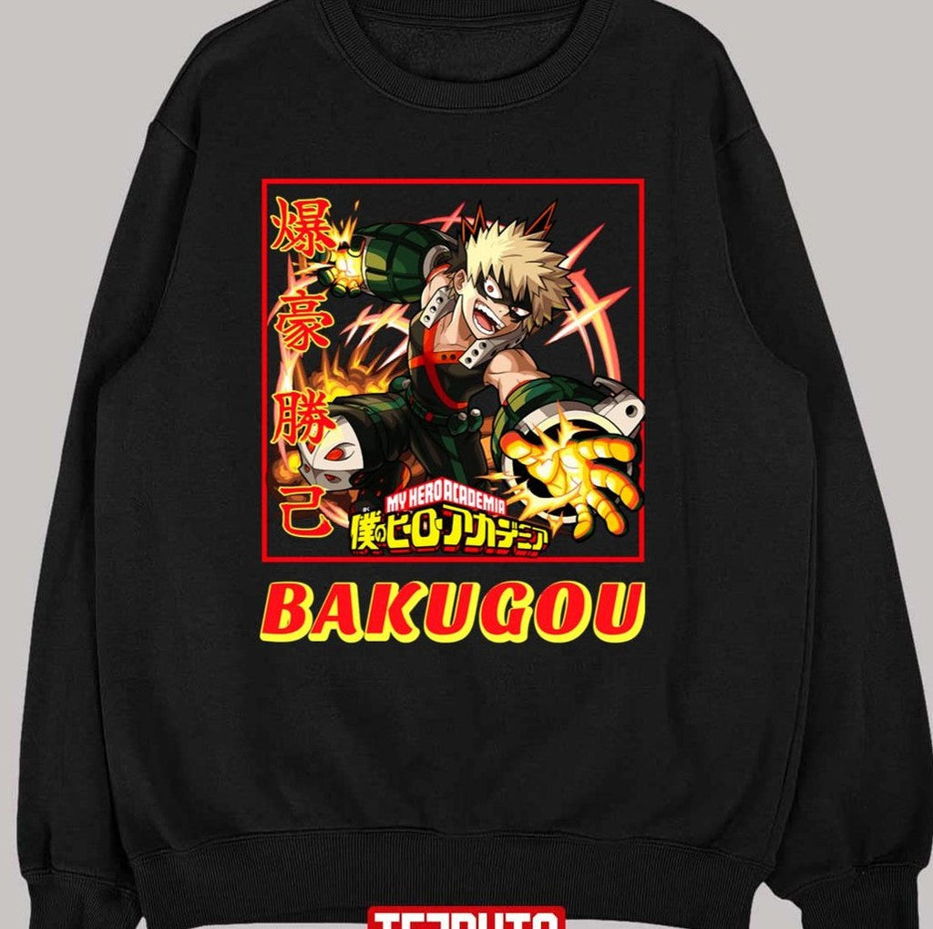 Anime My Hero Academia Bakugo Katsuki Artwork Unisex T-shirt