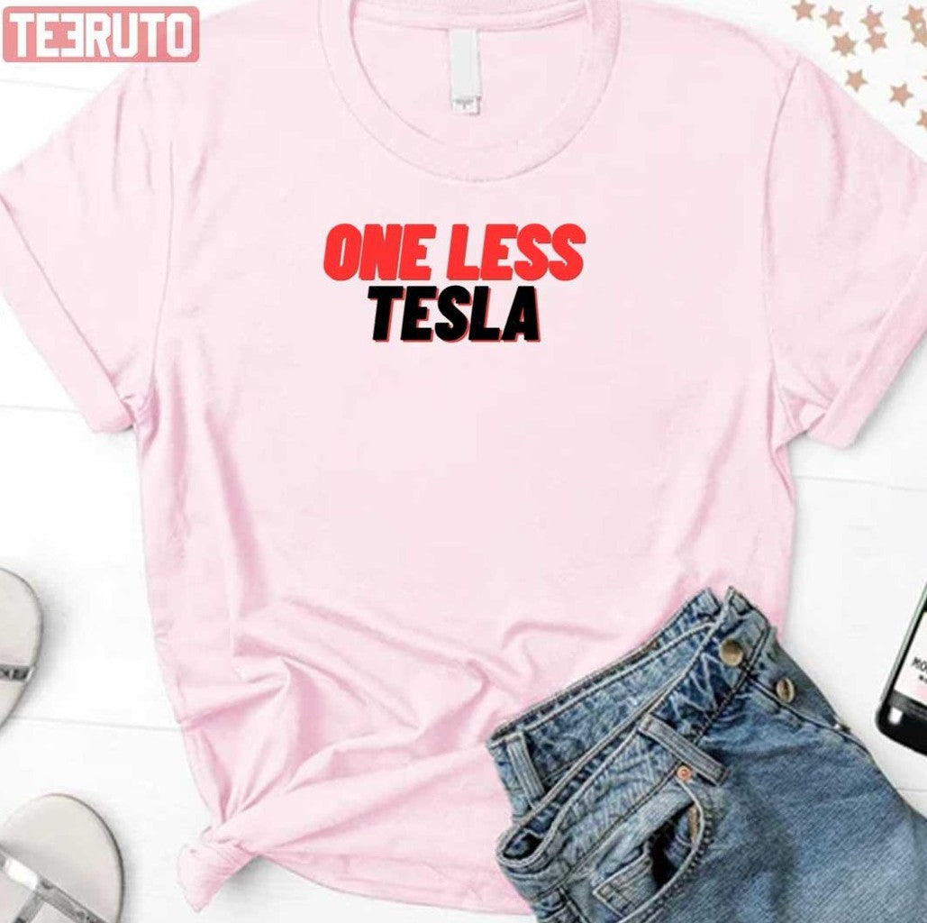 One Less Tesla Bumper Unisex Sweatshirt