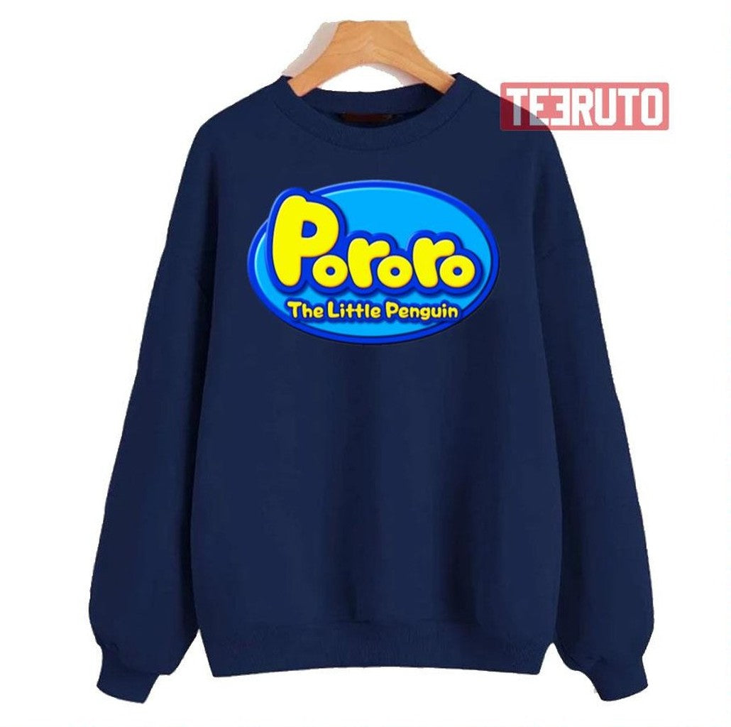 Pororo The Little Penguin Penguin Blue Logo Unisex Sweatshirt