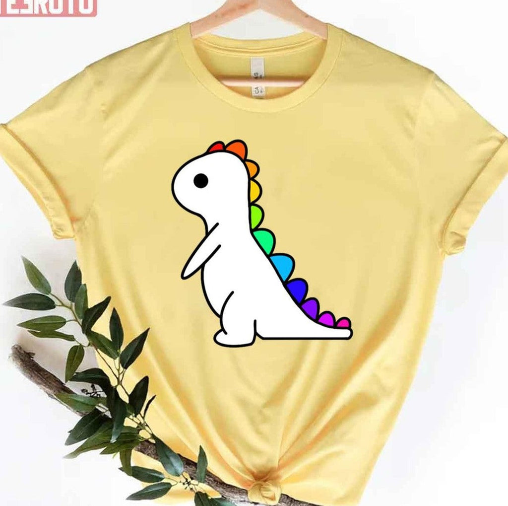 Rainbow Pride Lgbtq Dino Unisex T-Shirt