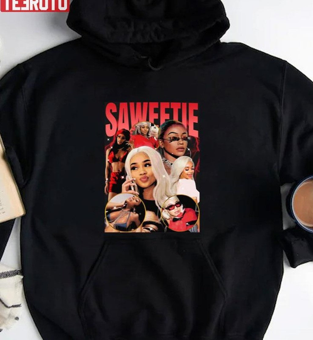 Saweetie Rapper Vintage 90s Unisex T-shirt