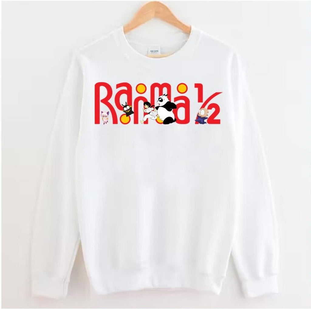 Ranma 12 Funny Logo Yellow Backround Original Drawn Unisex Sweatshirt