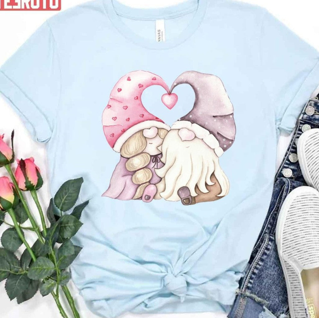 Sweet Valentine's Day Gnomes Unisex T-Shirt