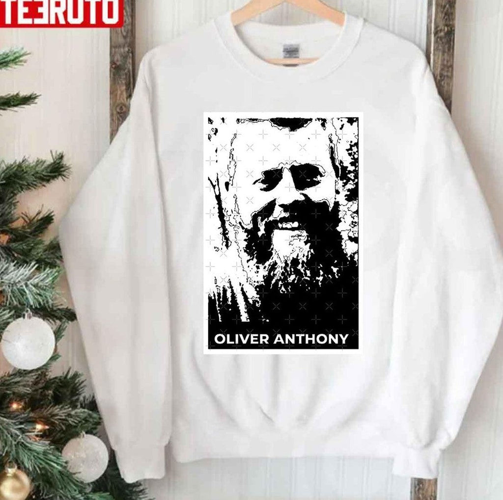 Black And White Oliver Anthony Unisex Sweatshirt