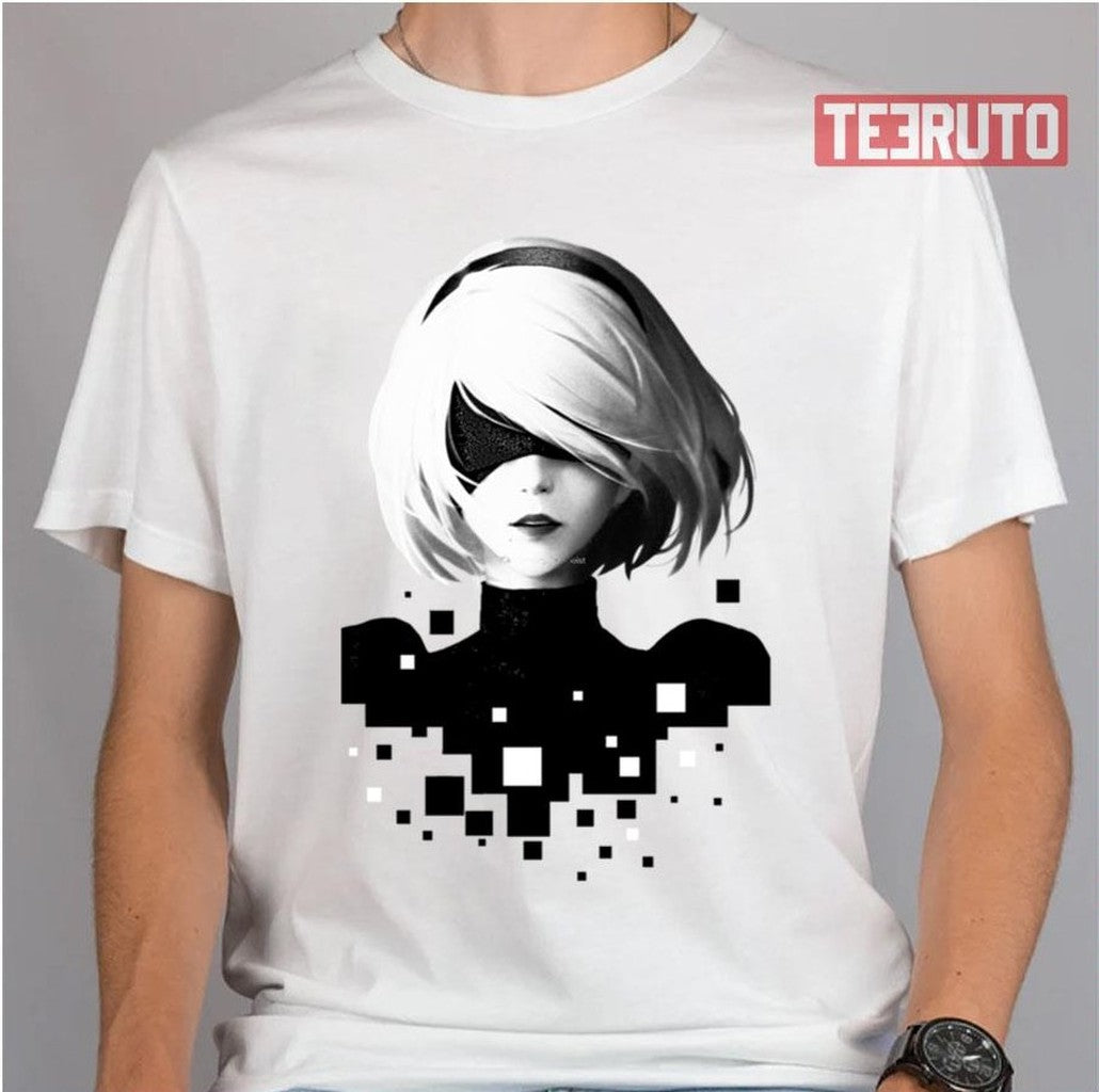 Pixels Nier Automata Unisex T-Shirt
