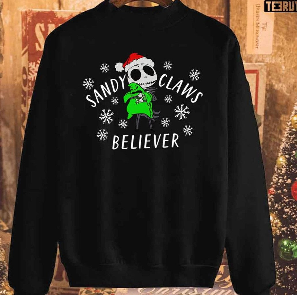 Sandy Claws Believer Nightmare Before Christmas Jack Unisex Sweatshirt