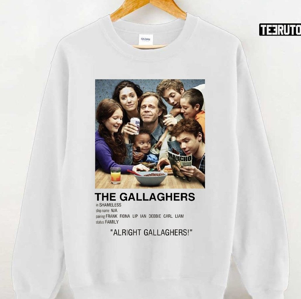 Shameless (Gallaghers) Family Minimalist Polaroid Unisex Sweatshirt