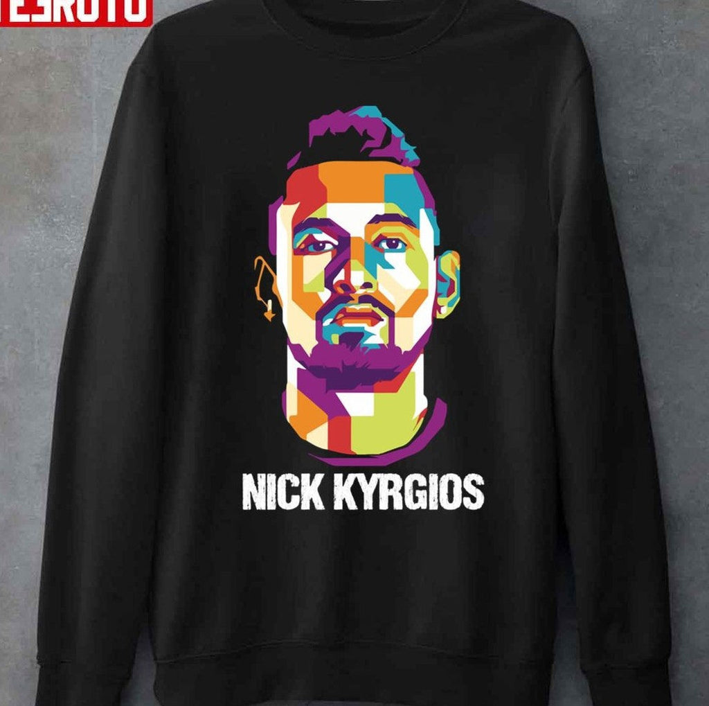 Nick Kyrgios Tennis Vector Art Unisex T-Shirt